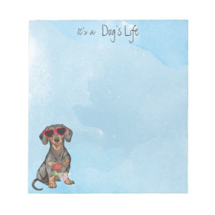 Bloco De Notas Dachshund do verão