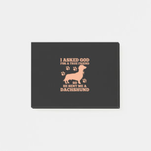 Bloco De Notas Dachshund É Meu Verdadeiro Amigo