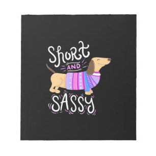Bloco De Notas Dachshund Short E Sassy