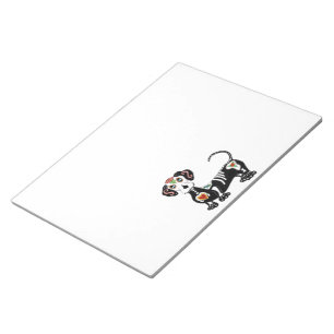 Bloco De Notas Dachshund Sugar Skull