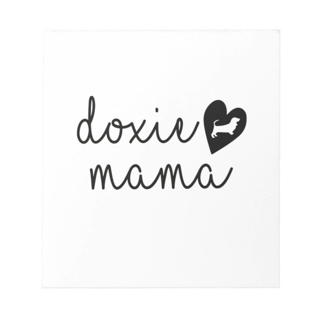 Bloco De Notas Dachshund Weenie Dog Mama (Frente)