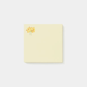 Bloco De Notas Daffodil amarelo Posta