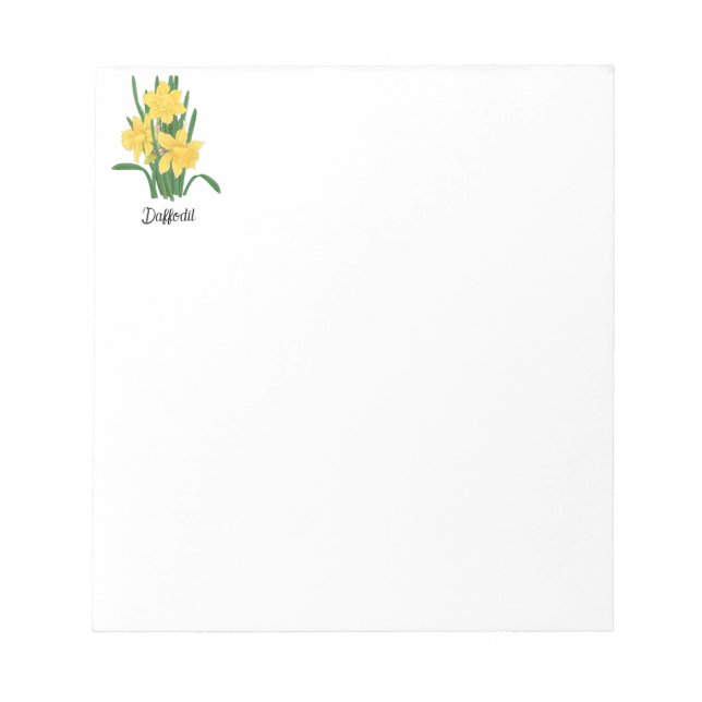 Bloco De Notas Daffodil Flower (Frente)