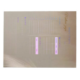 Bloco De Notas Daily Fitness planner blue and gold luxury classic