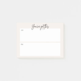 Bloco De Notas Daily planning Post-it note – Minimal Design