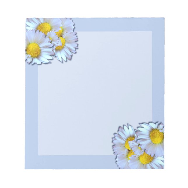 Bloco De Notas Daisies Azuis (Frente)