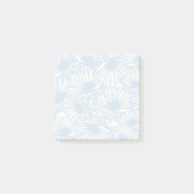 Bloco De Notas Daisy Blooms - Azul Pó (Frente)
