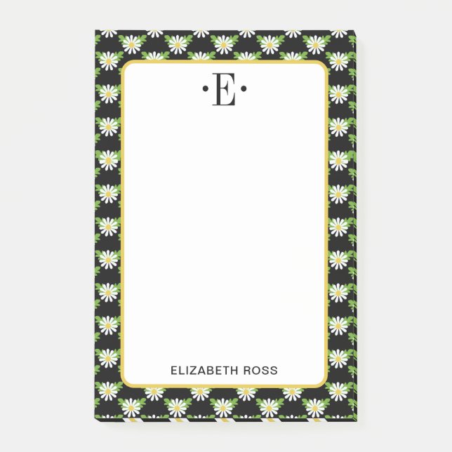 Bloco De Notas Daisy Monograma (Frente)