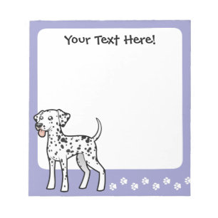 Bloco De Notas Dalmatian dos desenhos animados