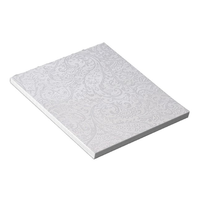Bloco De Notas Damasco Branco (Inclinado)