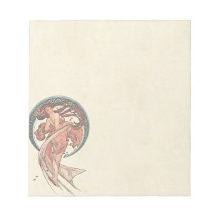 Bloco De Notas Dança de Alfons Mucha 1898