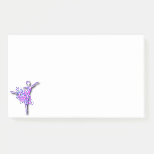 Bloco De Notas Dançarina Ballerina Roxa - Desenho