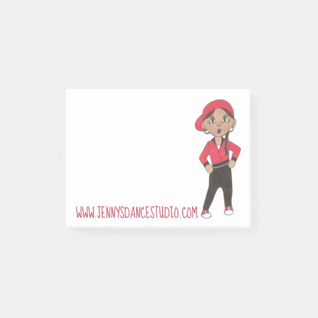 Bloco De Notas Dançarino de Classe Hip Hop do Estúdio de Dança Pe (Frente)