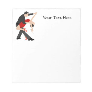 Bloco De Notas Dançarinos do tango (personalizados)