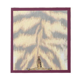 Bloco De Notas Dancer Notepad Maroon Tiger #1