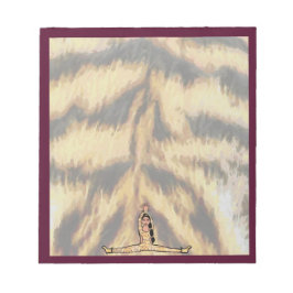 Bloco De Notas Dancer Notepad Maroon Tiger #2