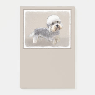 Bloco De Notas Dandie Dinmont Terrier pintando arte canina origin