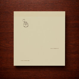 Bloco De Notas Dark Academia Ink Pot – Minimalist Vintage Library