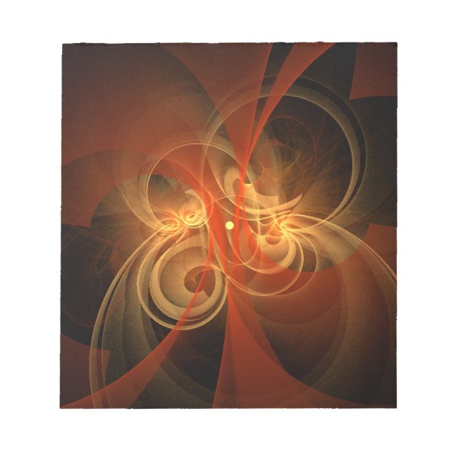 Bloco de notas de Abstrato mágica da manhã (Frente)
