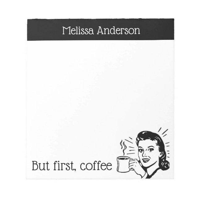 Bloco de Notas de Amante de Café (Frente)