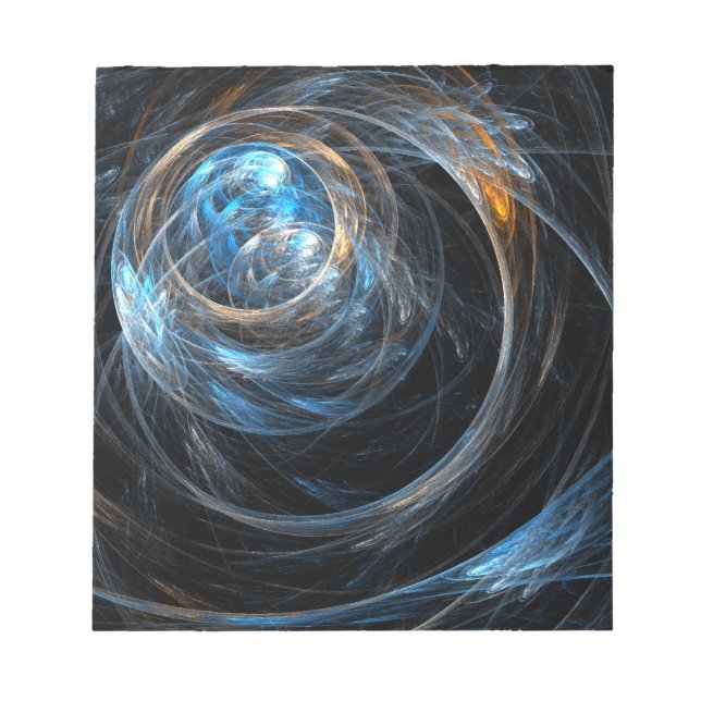 Bloco de Notas de Arte Abstrata Ao Redor do Mundo (Frente)