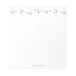 Bloco de Notas de Arte de Linha de Gato