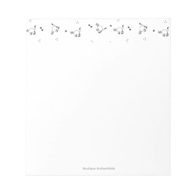 Bloco de Notas de Arte de Linha de Gato (Frente)