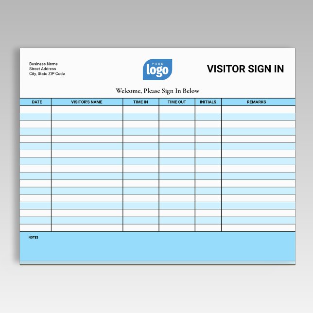 Bloco de Notas de Assinatura de Visitante Convidad (Criador carregado)
