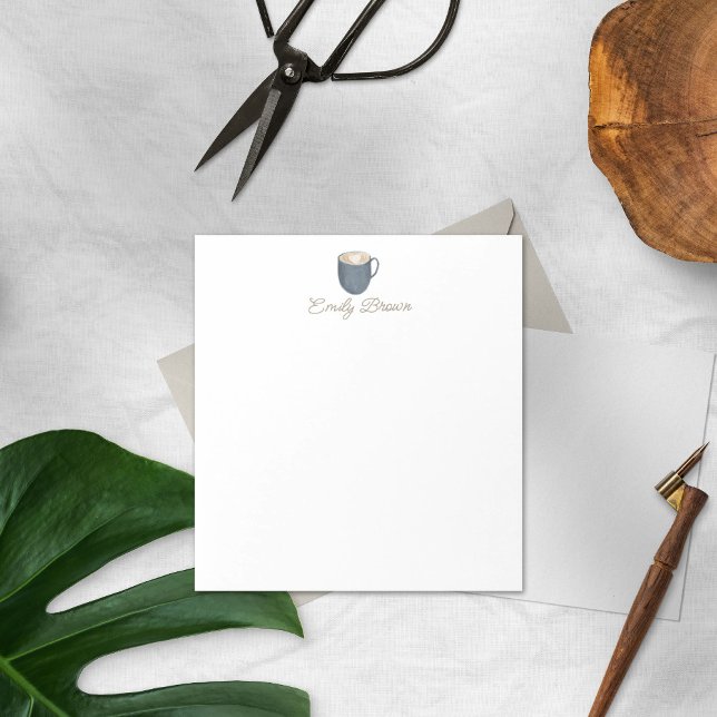 Bloco de notas de café cômoda personalizado (Criador carregado)