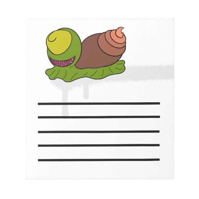 Bloco de notas de caracol alienígena (Frente)