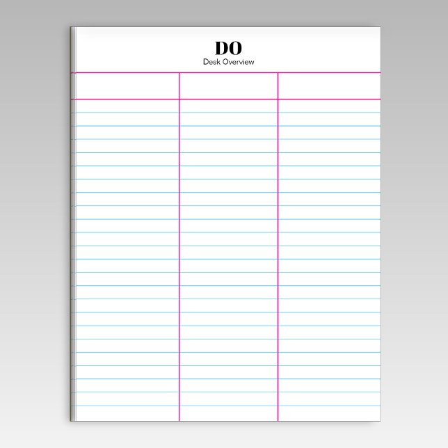 Bloco de Notas de Coluna Monograma Personalizado T (Criador carregado)