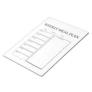 Bloco de Notas de Compras do Planejador de Refeiçõ