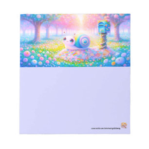 Bloco de Notas de Correspondência Doce Caracol