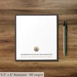 Bloco de notas de empresa personalizado com logoti