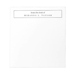 Bloco de Notas de Escrita Simples e Elegante da Me