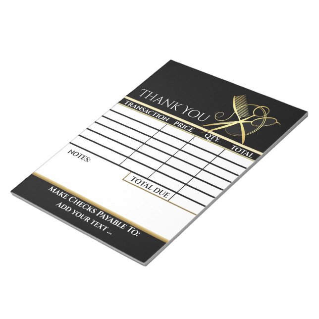 Bloco de Notas de Fatura (Inclinado)