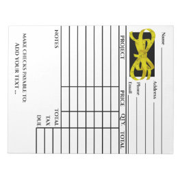 Bloco de Notas de Fatura