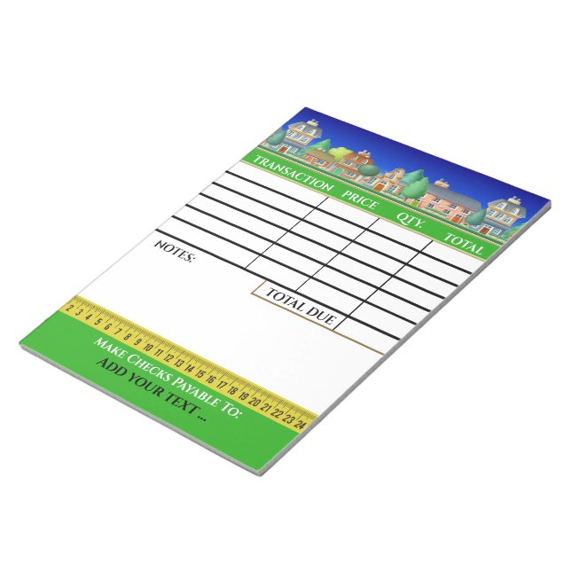 Bloco de Notas de Fatura (Inclinado)