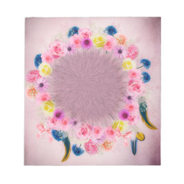 Bloco de notas de flores