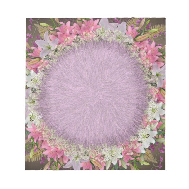 Bloco de notas de flores (Frente)