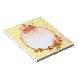 Bloco de notas de flores