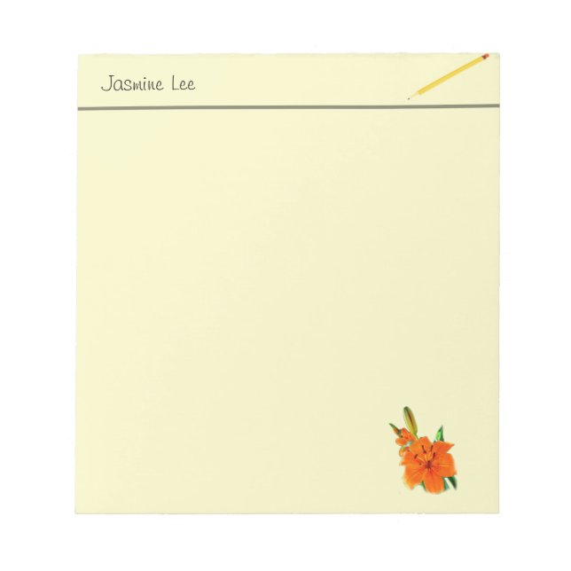 bloco de notas de flores de ouro (Frente)