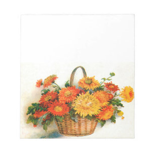 Bloco De Notas De Flores De Queda