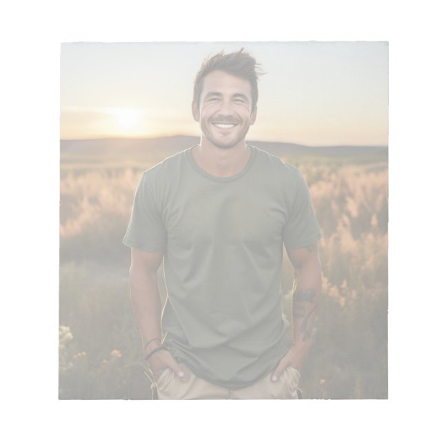 Bloco de Notas de Foto Personalizado (Frente)