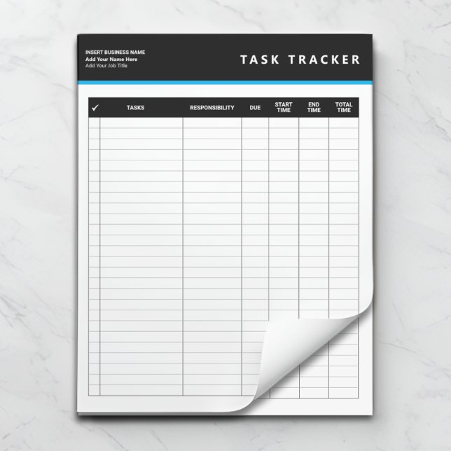 Bloco de Notas de Gerenciamento de Tarefas de Proj (Criador carregado)