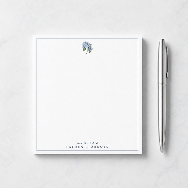 Bloco de Notas de Hidrangea Azul 'Da Mesa De' (Criador carregado)