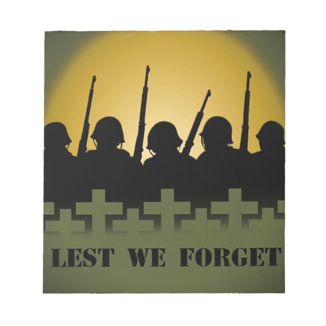 Bloco de Notas de Homenagem Militar, Para Não Esqu (Frente)