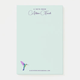 Bloco de Notas de Hummingbird Personalizado