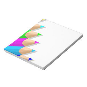 Bloco de Notas de Lápis Colorido