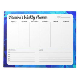 Bloco de Notas de Lista de Abstrato de Aquarelas A